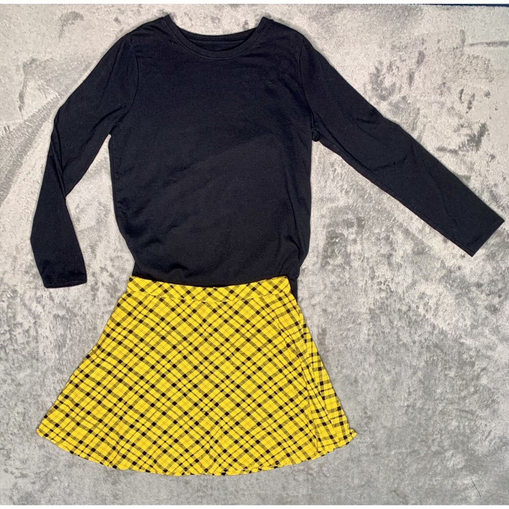 Cat & Jack/Art Class Girls Size 7/8 Long Sleeved Shirt and Skirt Set